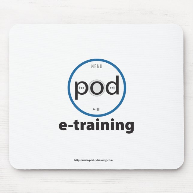 pod-e-training logo-branded mouse pad (Front)