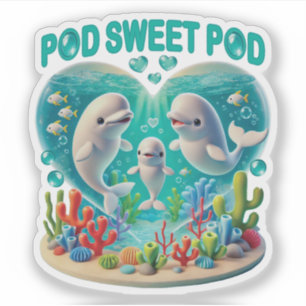 "Pod Sweet Pod" Whale Family