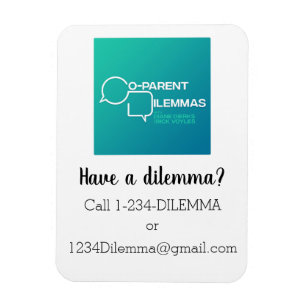 Podcast contact refrigerator magnet