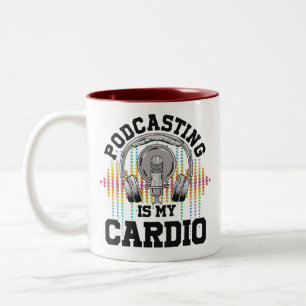 Podcast Content Creators Radio Show Podcasting  Two-Tone Coffee Mug