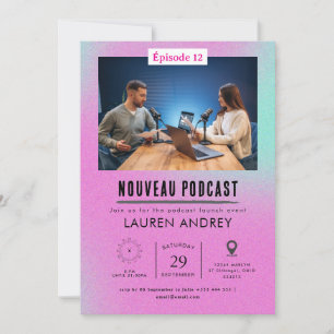 Podcast Launch Event Invitation