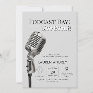 Podcast Launch Event Invitation
