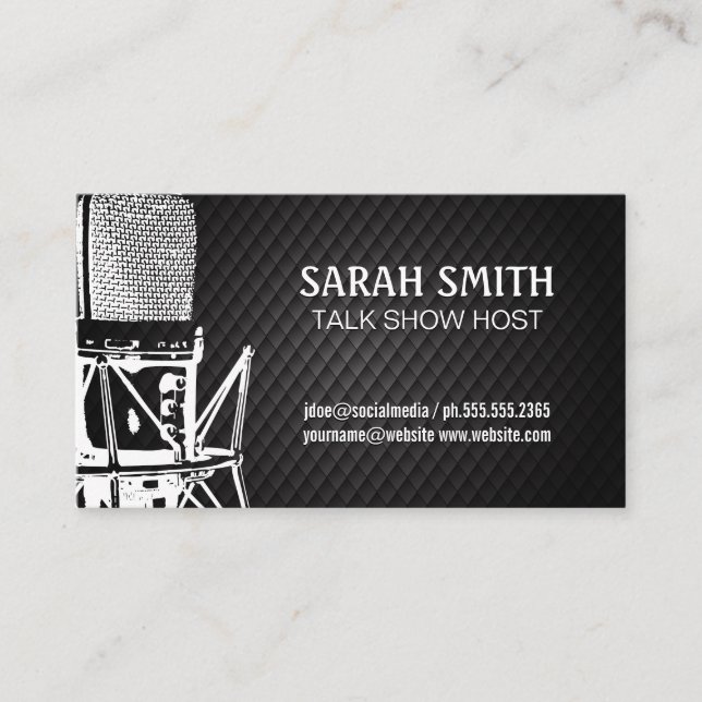 Podcast | Microphone Business Card (Front)