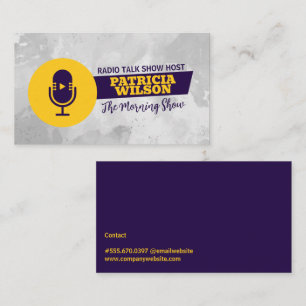 Podcast Microphone Business Card