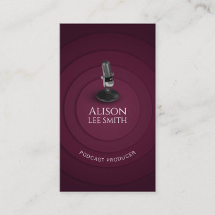 Podcast Producer/Vocal Coach/Voice actor Business Card