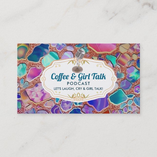 Podcast Slogans business cards (Front)