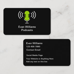Podcast Theme Media Business Card