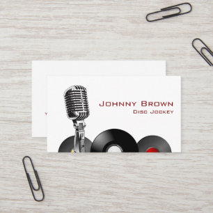 Podcaster DJ Disc Jockey Business Card