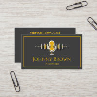 Podcaster DJ Disc Jockey Business Card