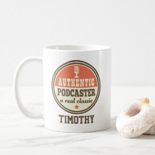 Podcaster Gift Funny Podcasting Jornalist Coffee Mug