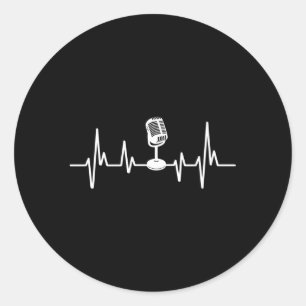 Podcaster Hebeat Podcast Classic Round Sticker