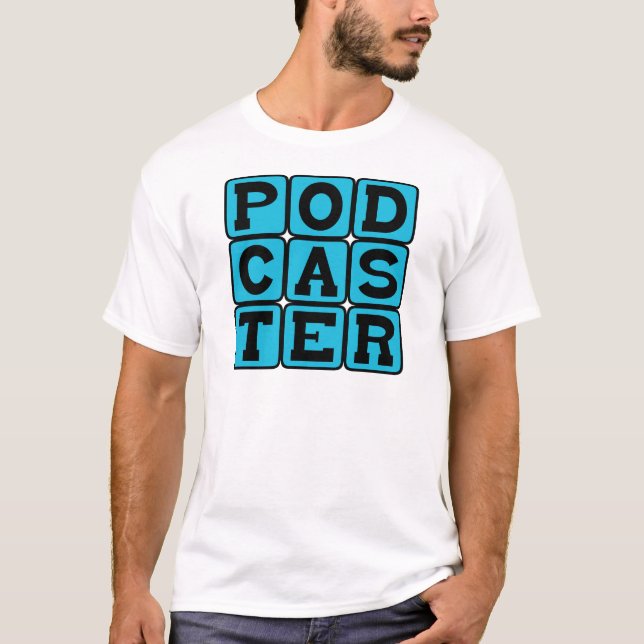 Podcaster, Radio Hobby T-Shirt (Front)