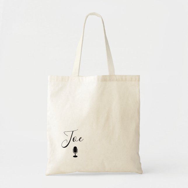 Podcaster Tote Bag (Front)