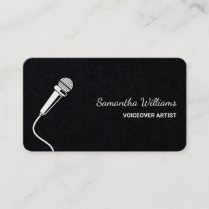 Podcaster Voiceover Artist Premium Business Card