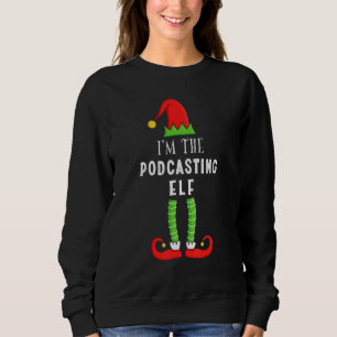 Podcasting Elf Matching Family Sweatshirt
