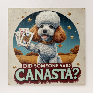 Poddle loves canasta game  jigsaw puzzle