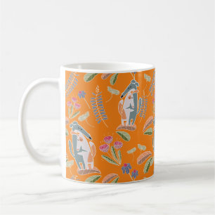 Podenco Dog and Galgo Pretty Orange Cartoon Coffee Mug