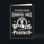 Podenco Dog Funny Gift Idea Card<br><div class="desc">A cool Podenco greyhound design for women,  men,  boys and girls. A motif for all people who love Podencos.</div>