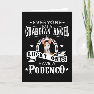 Podenco Dog Funny Gift Idea Card