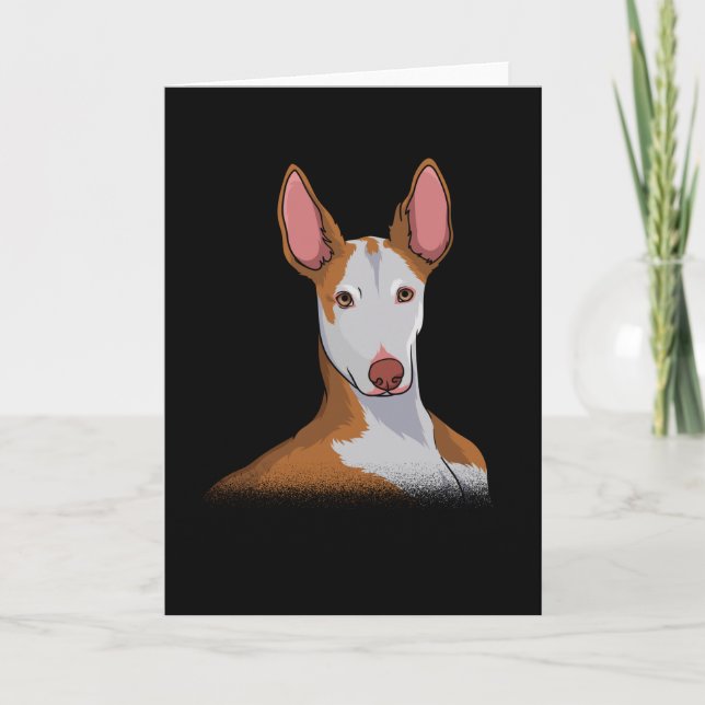 Podenco Dog Gift Idea Card (Front)