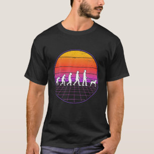 Podenco Evolution Vaporwave Ibizian Hound Podenco T-Shirt