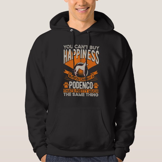 Podenco Happiness Ibizan Hound Podenco Hoodie (Front)