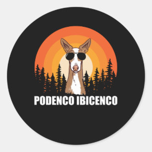 Podenco Ibicenco   Dog Owner Ibizan Hound Classic Round Sticker