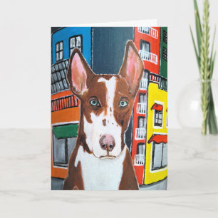 Podenco in Town Painting by Alfred Fox Card