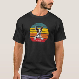 Podenco Owner Retro Vintage Colourful Sunset Puppy T-Shirt