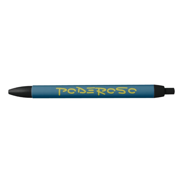 Poderoso Black Ink Pen (Front)