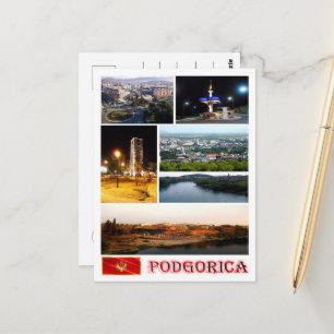 Podgorica - Montenegro - Mosaic - Postcard