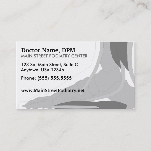 Podiatrist / Appointment Card (Front)