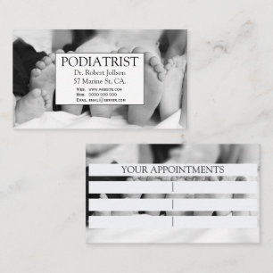 Podiatrist Feet Chiropodist Doctor Healthcare Appointment Card
