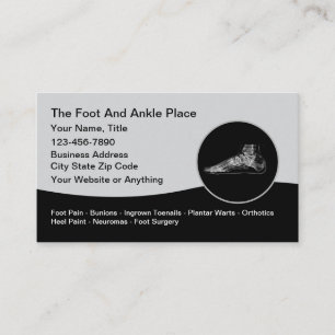 Podiatrist Foot And Ankle Doctor Business Card