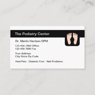 Podiatrist Foot And Ankle Doctor Business Card
