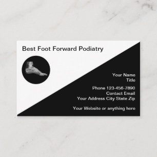 Podiatrist Foot Doctor Logo Business Cards