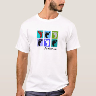 Podiatrist Gifts Popart Design of Feet T-Shirt