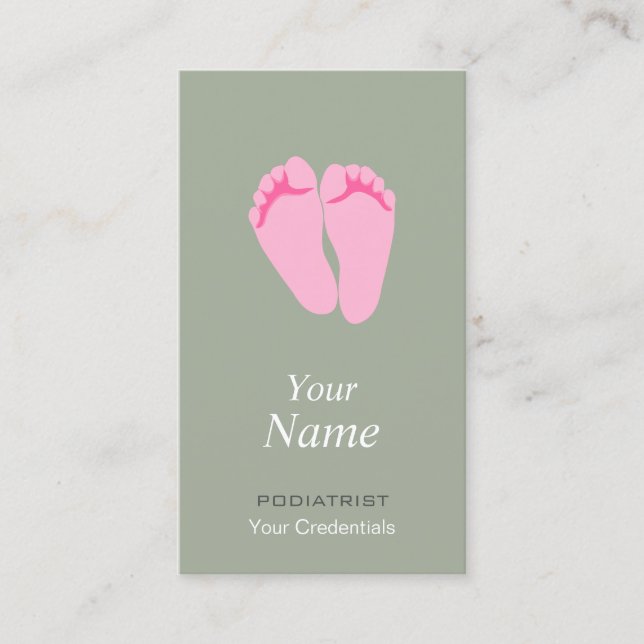 Podiatrist or Chiropodist Business Cards (Front)