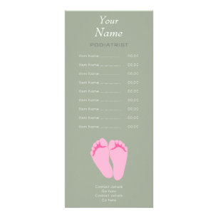 Podiatrist or Chiropodist Rack Card