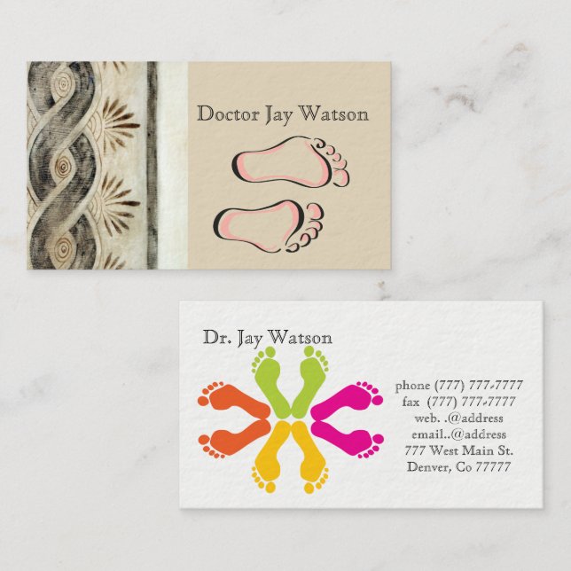 Podiatrist Orthopaedist Surgeon Destiny Destiny'S Business Card (Front/Back)