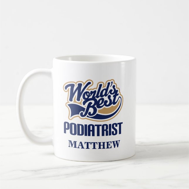 Podiatrist Personalised Mug Gift (Left)