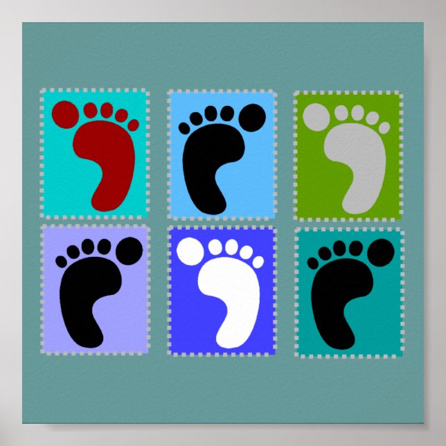 Podiatrist Popart Art Poster (Front)