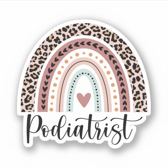 Podiatrist Rainbow, Funny Podiatrist Gifts (Front)