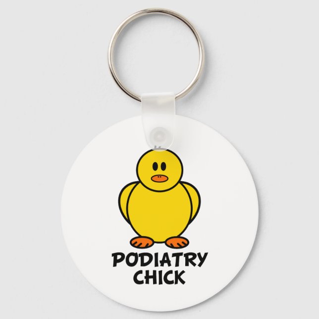 Podiatry Chick Key Ring (Front)