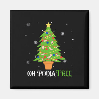 Podiatry christmas tree podiatrist foot medical as magnet