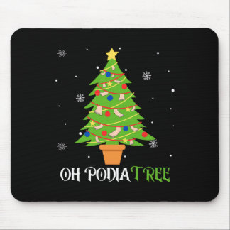 Podiatry christmas tree podiatrist foot medical as mouse mat