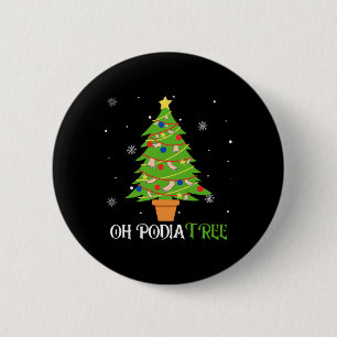 Podiatry Christmas Tree Podiatrist Foot Medical Is 6 Cm Round Badge