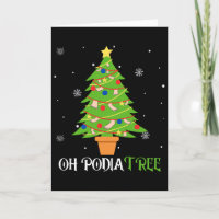 Podiatry Christmas Tree Podiatrist Foot Medical Is