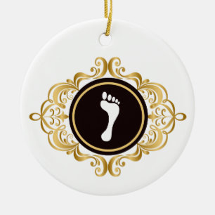 Podiatry Day Foot Silhouette Ornament