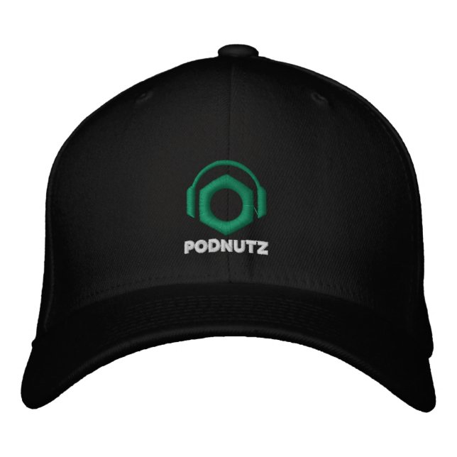Podnutz Embroidered Hat Big Logo (White Letters) (Front)